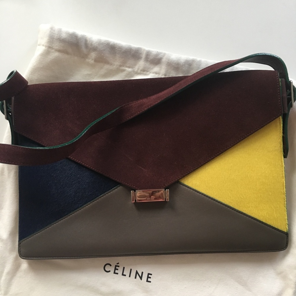 CELINE DIAMOND SHOULDER STRAP HANDBAG
